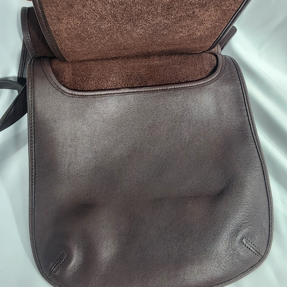 Coach Dark Brown Leather Crossbody Bag - Picture 8 of 8